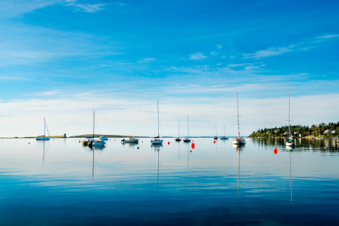 Digby boats on horizon