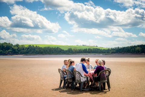 Nova Scotians enjoy a picnic in the most unique places...even the ocean floor.